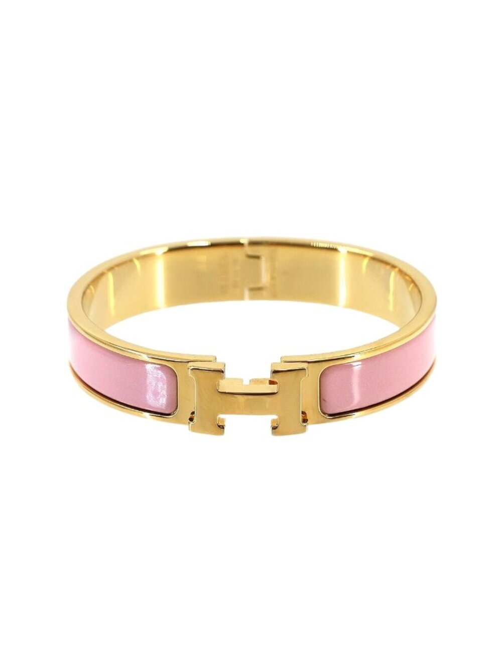 Hermes Clic H PM Bangle Pink Gold Bracelet
